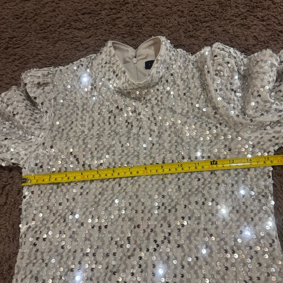Sanctuary Silver Sequin Blouse - Picture 9 of 10
